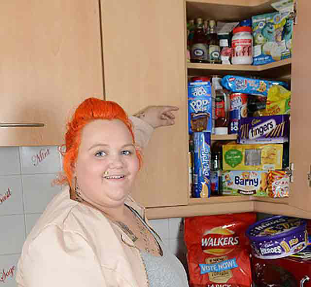 A 350-pound British woman claims she’s only morbidly obese becaus...