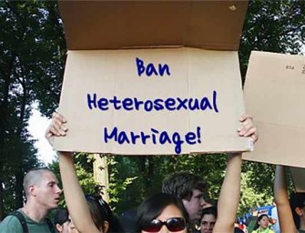 Gay Group Protests Heterosexual Wedding