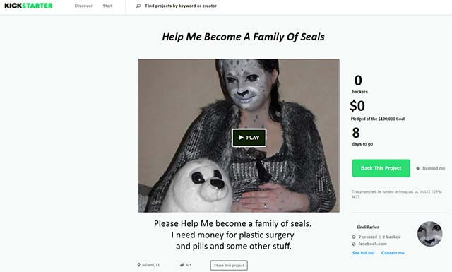 family-of-seals-kickstarter-page