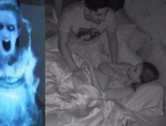 Guy Plays Hilarious Ghost Prank On Girlfriend In Bed!