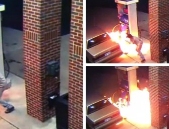 Man Starts Gas Station Blaze Trying to Kill Spider with Lighter