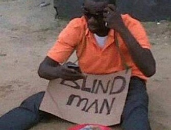 Blind Pandhandler BUSTED For Not Being Blind